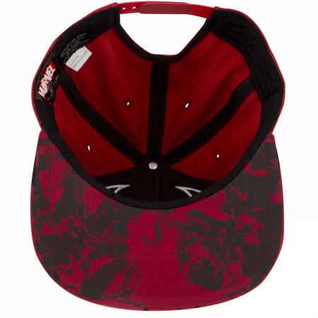 Carnage Grin Flatbill Snapback Hat with Underbill Artwork